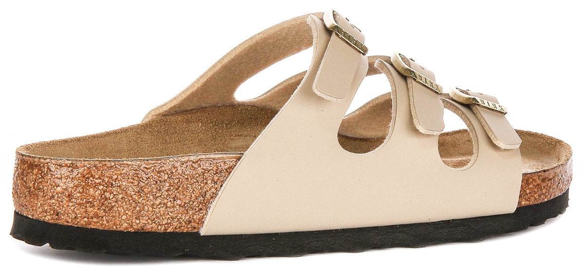 Sandalias Birkenstock Florida | Birko-Flor color castillo de arena para mujer - Ajuste regular