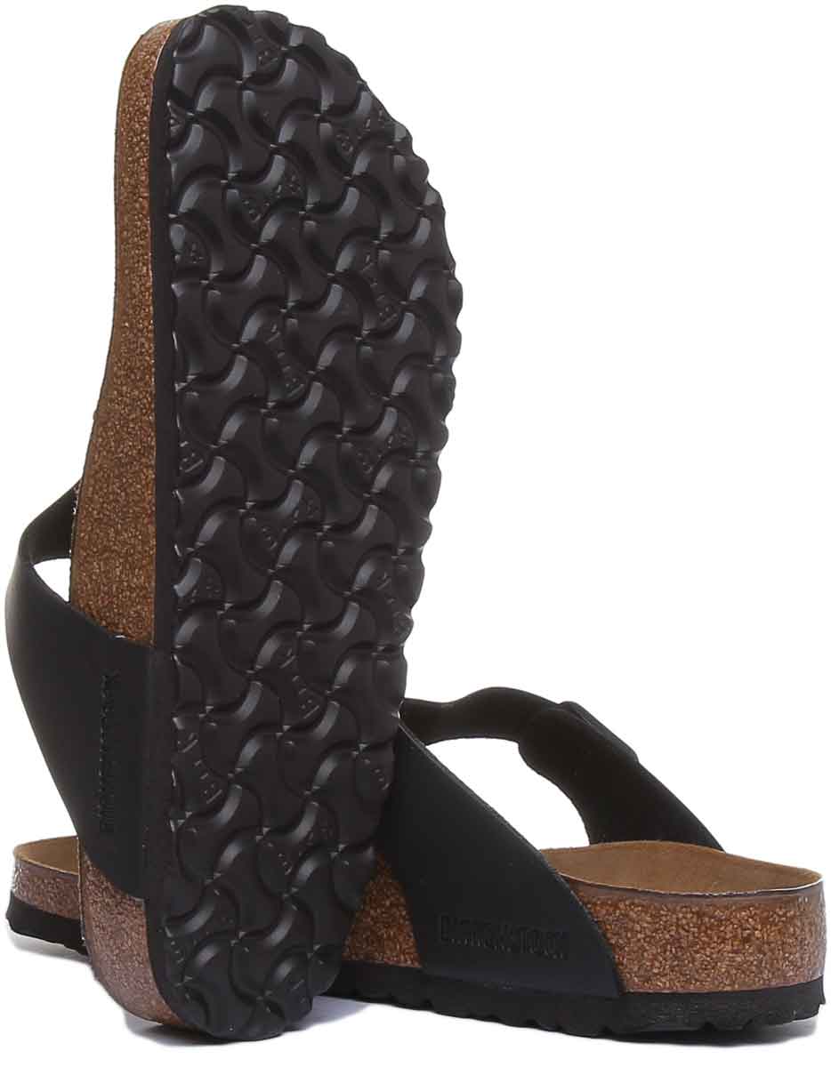Sandales Birkenstock Gizeh | Noires en Birko-Flor pour femme