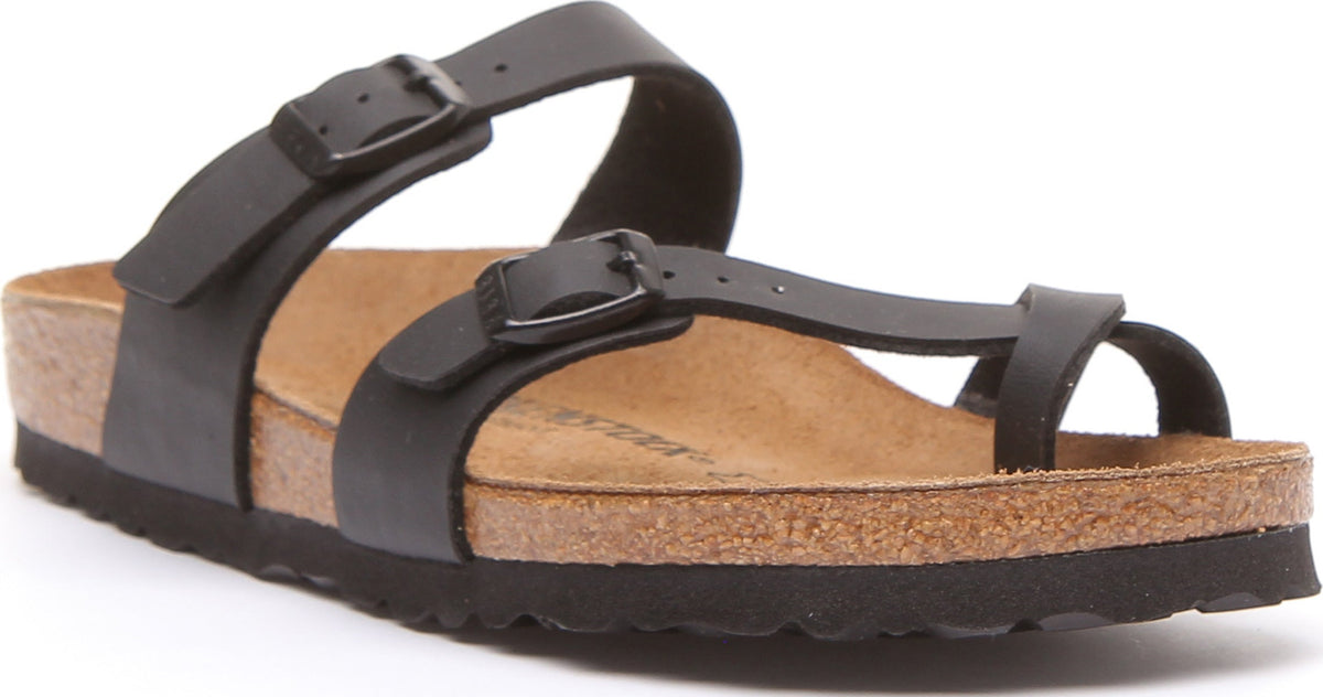 Sandales Birkenstock Mayari | Noires en nubuck pour femme