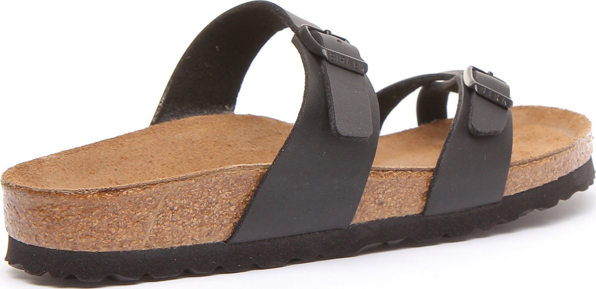 Sandales Birkenstock Mayari | Noires en nubuck pour femme