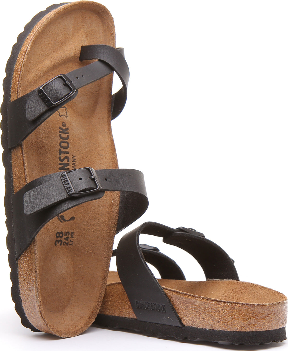 Sandales Birkenstock Mayari | Noires en nubuck pour femme