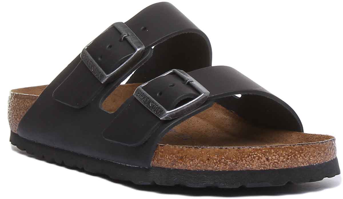 Birkenstock Arizona-sandaler | svart äkta läder för dam