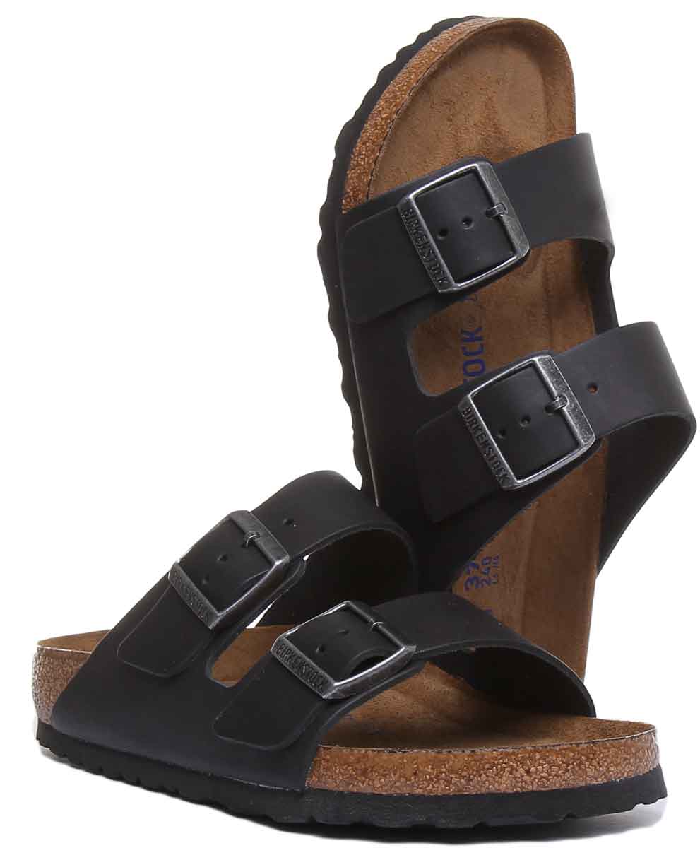 Birkenstock Arizona-sandaler | svart äkta läder för dam