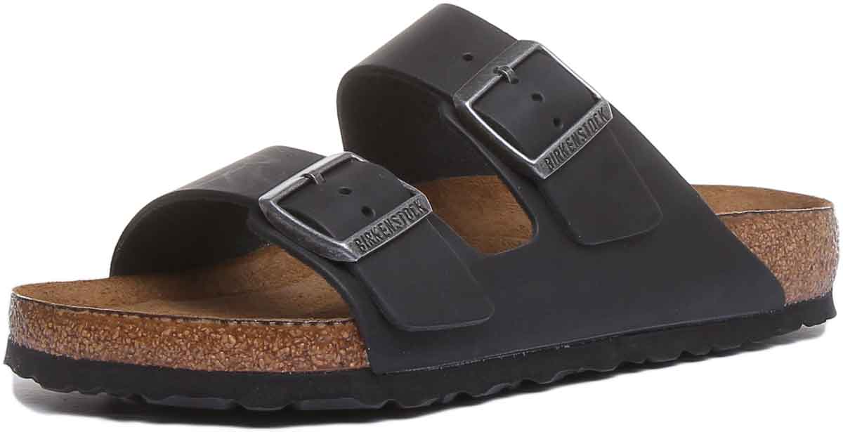 Birkenstock Arizona-sandaler | svart äkta läder för dam