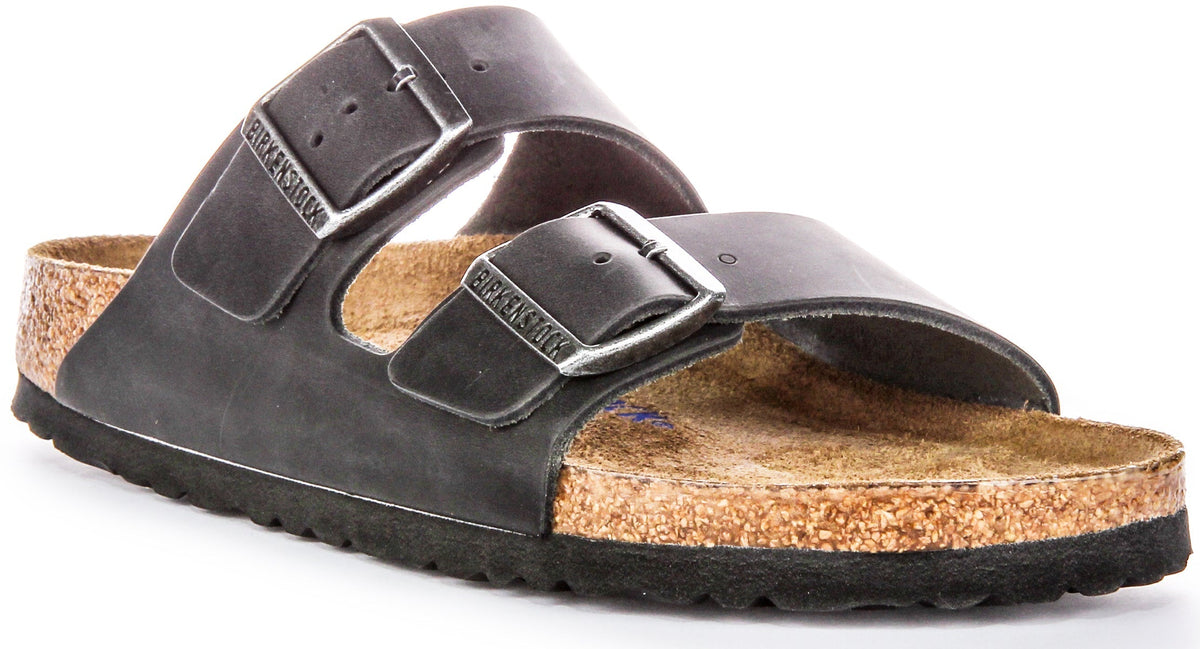 Birkenstock Arizona-sandaler | svart äkta läder för dam