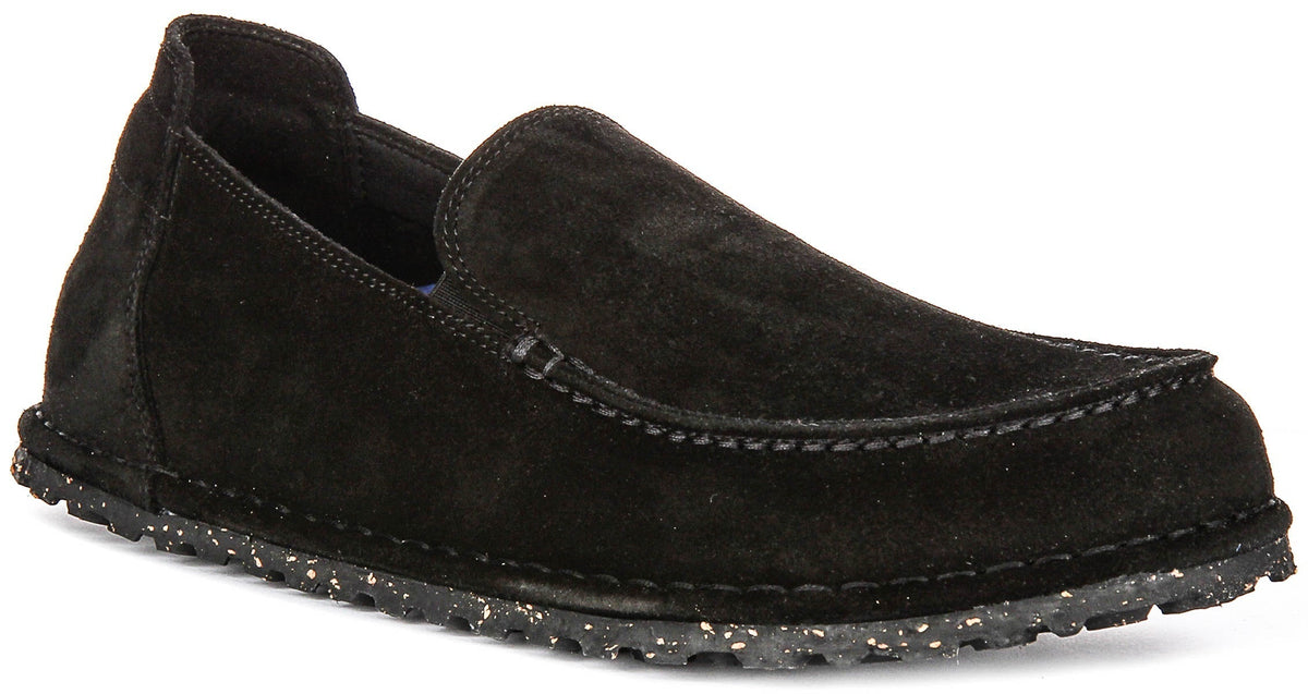 Scarpe Birkenstock Utti | Pelle scamosciata nera per uomo e donna - calzata regolare