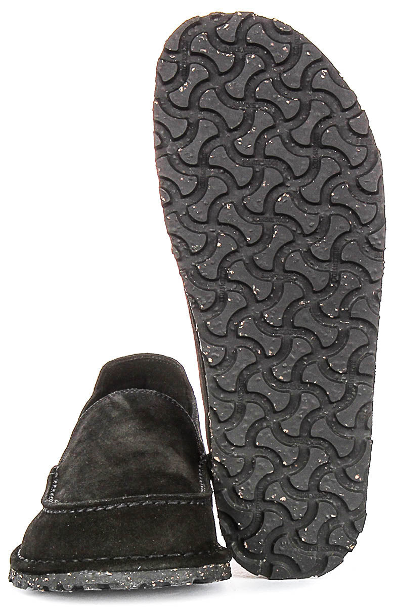 Scarpe Birkenstock Utti | Pelle scamosciata nera per uomo e donna - calzata regolare