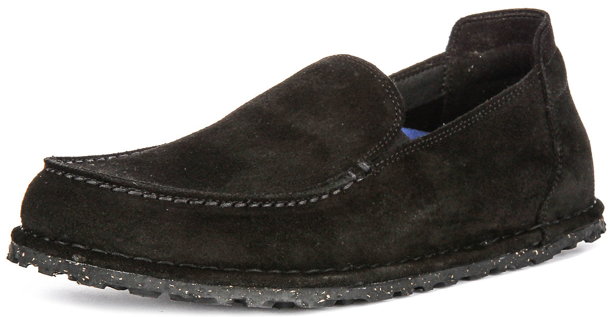 Scarpe Birkenstock Utti | Pelle scamosciata nera per uomo e donna - calzata regolare