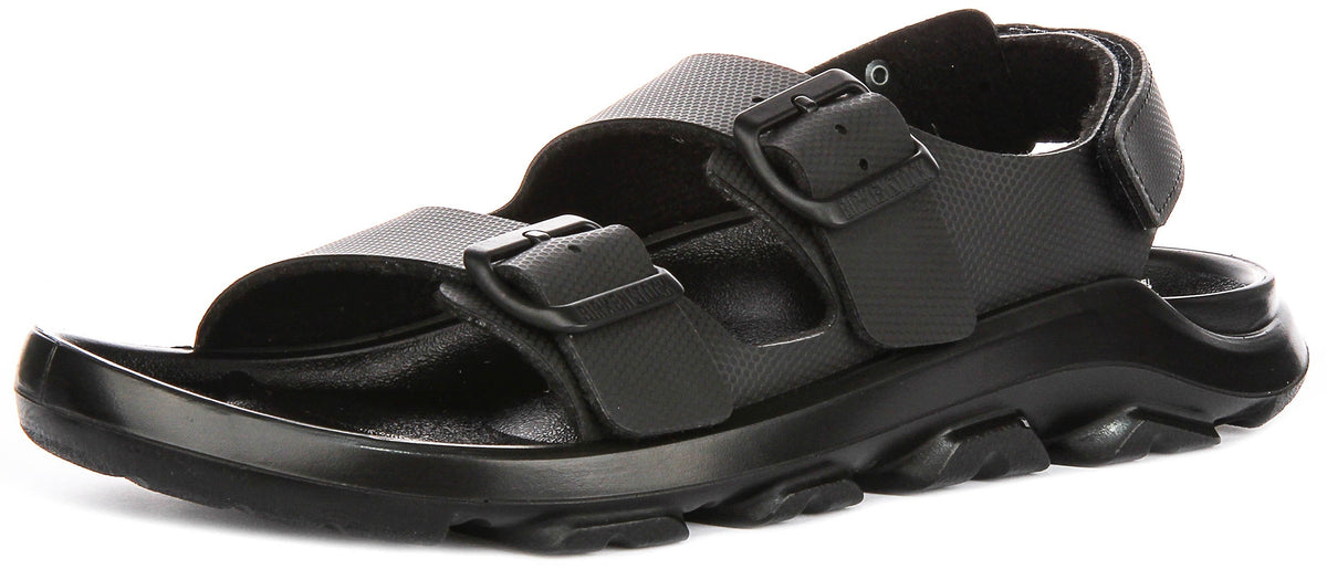 Baskets Birkenstock Mogami Terra | Cuir véritable noir pour hommes - Coupe normale