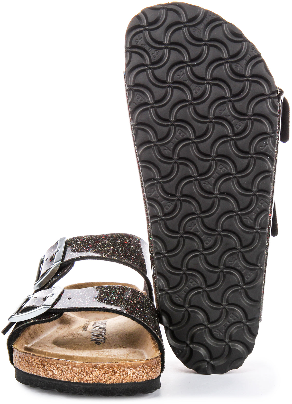 Sandales Birkenstock Arizona | Birko-Flor noir - Multicolore pour enfants