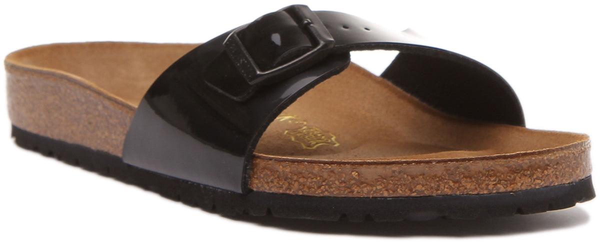 Sandales Birkenstock Madrid | Noires en Birko-Flor pour femme