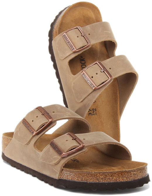 Sandali Birkenstock Arizona | Pelle nabuk marrone per donna