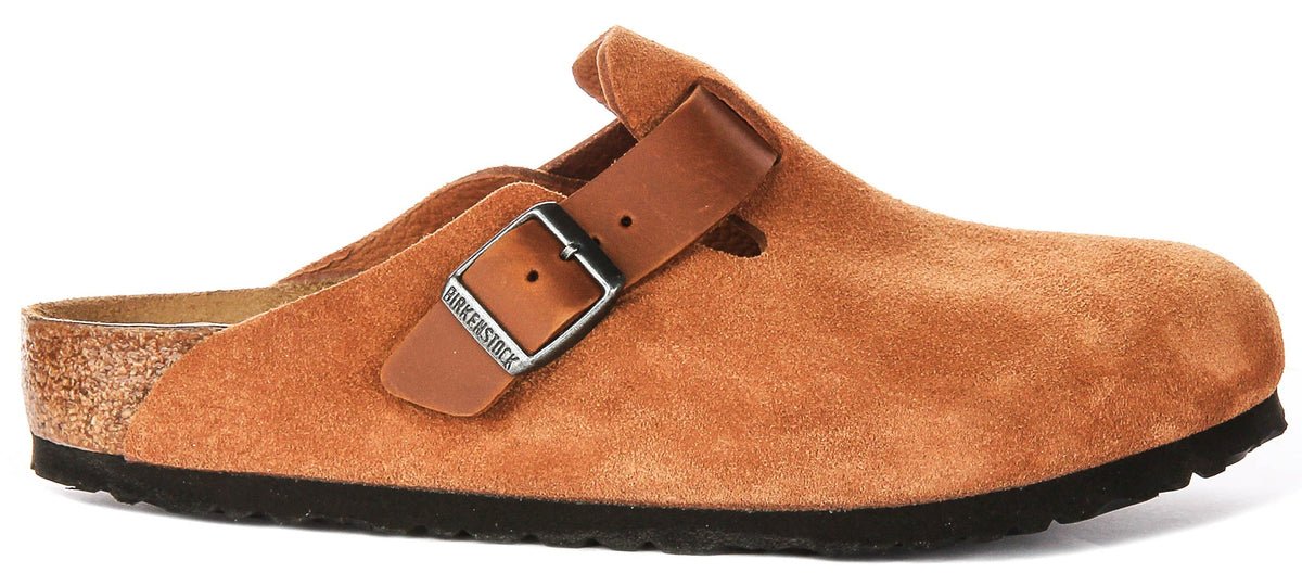 Sabots Birkenstock Boston | Birko-Flor cognac pour hommes et femmes