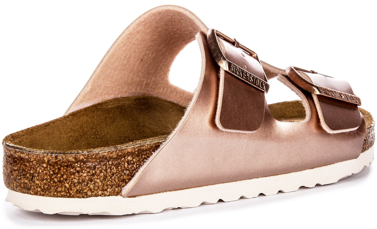 Sandalias Birkenstock Arizona | Birko-Flor color cobre para niños - Ajuste regular