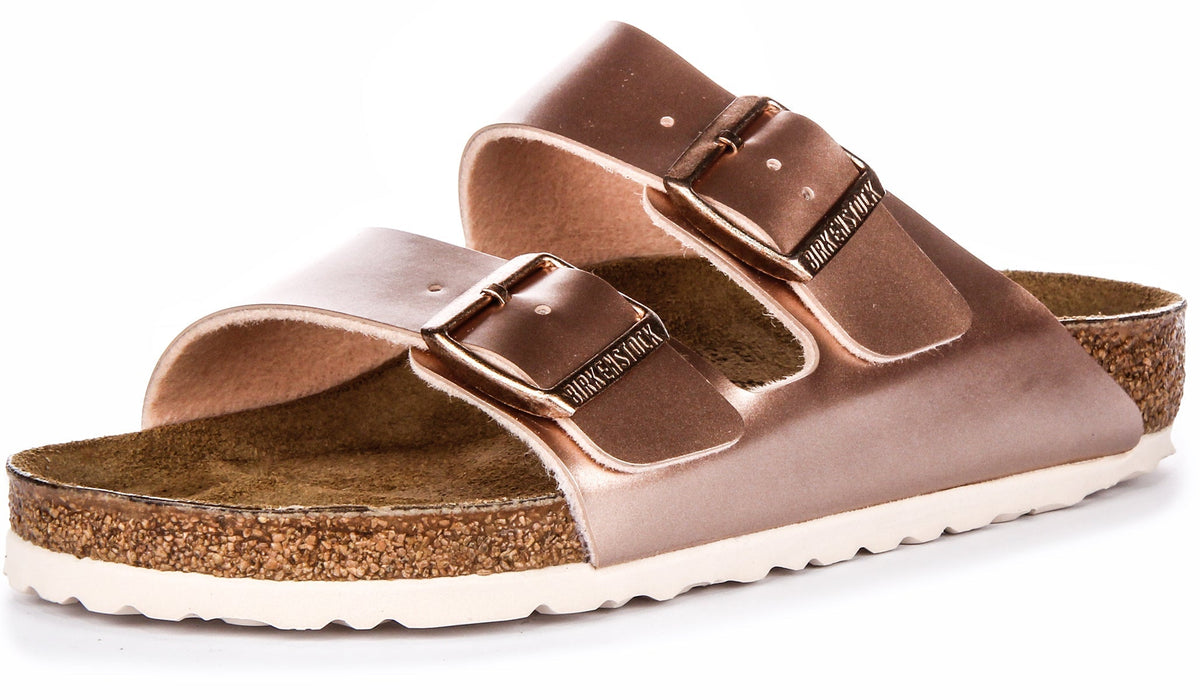 Sandalias Birkenstock Arizona | Birko-Flor color cobre para niños - Ajuste regular