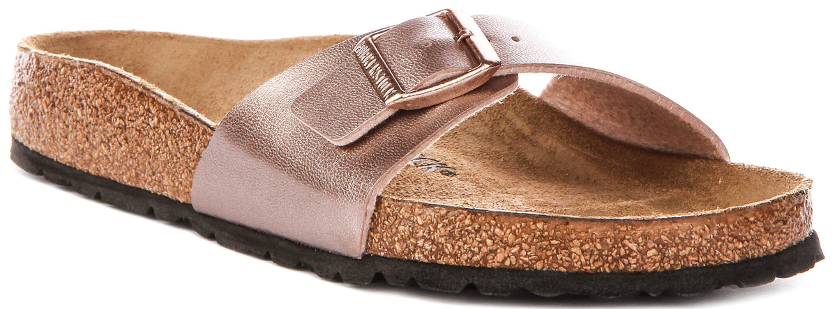 Birkenstock Madrid-sandaler | kopparfärgad Birko-Flor för kvinnor - normal passform