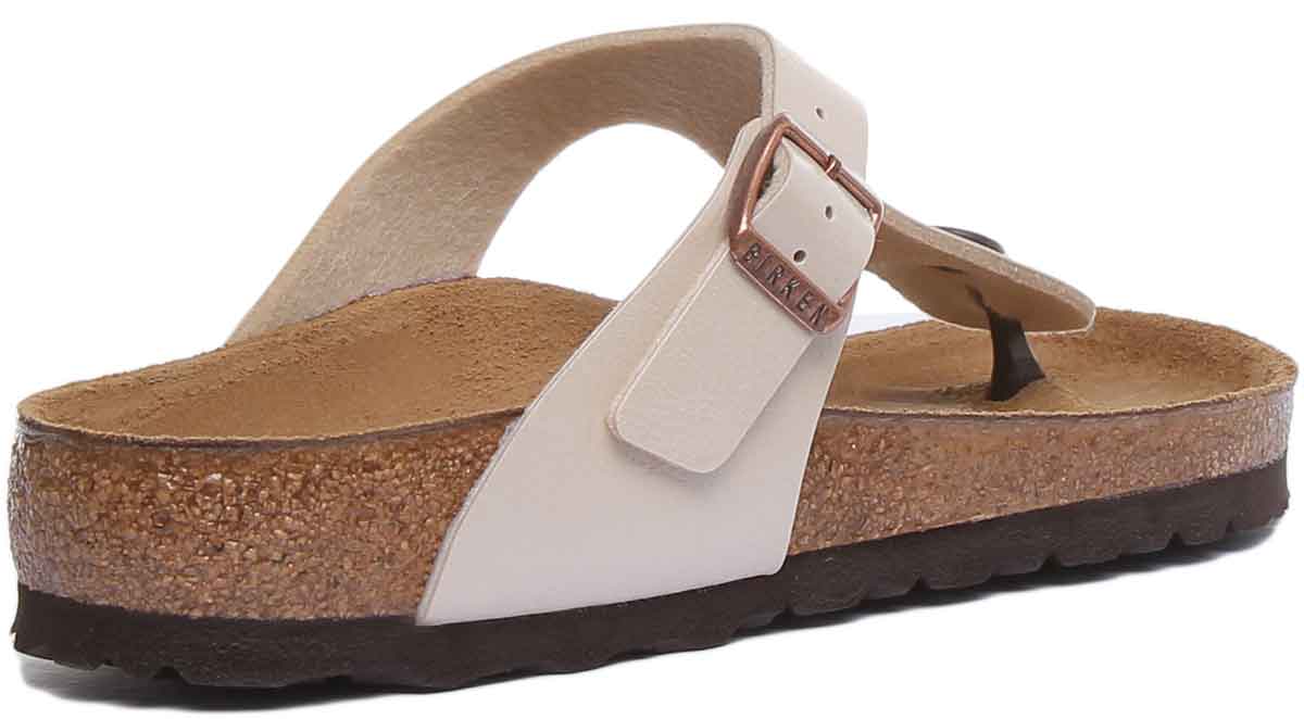 Sandalias Birkenstock Gizeh | Birko-Flor color crema para mujer