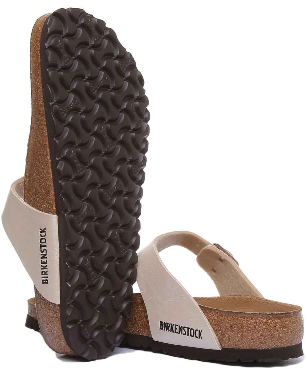 Sandalias Birkenstock Gizeh | Birko-Flor color crema para mujer