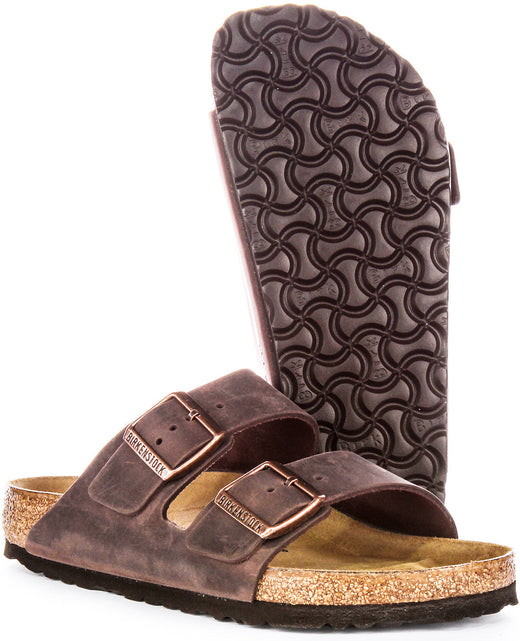 Sandali Birkenstock Arizona | Vera pelle marrone per donna