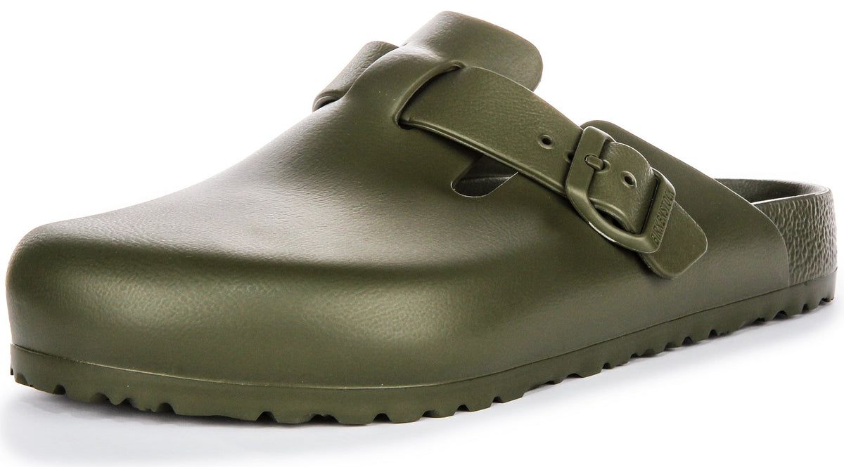 Sabots Birkenstock Boston | EVA kaki pour hommes et femmes
