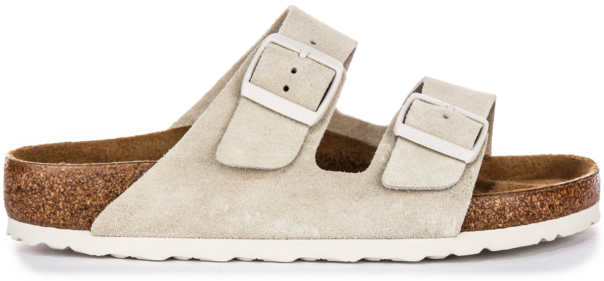 Birkenstock Arizona-sandalen | lichtgrijs Birko-Flor voor dames - normale pasvorm