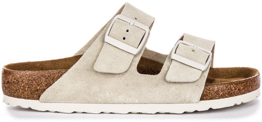 Birkenstock Arizona-sandalen | lichtgrijs Birko-Flor voor dames - normale pasvorm