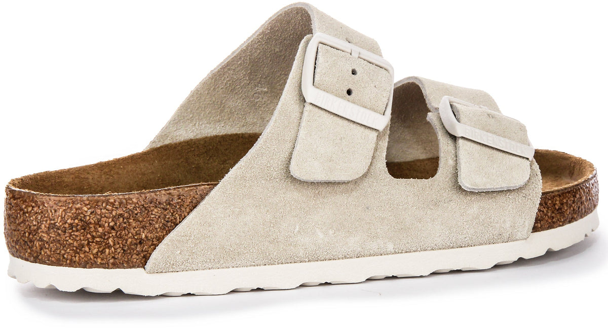 Birkenstock Arizona-sandalen | lichtgrijs Birko-Flor voor dames - normale pasvorm