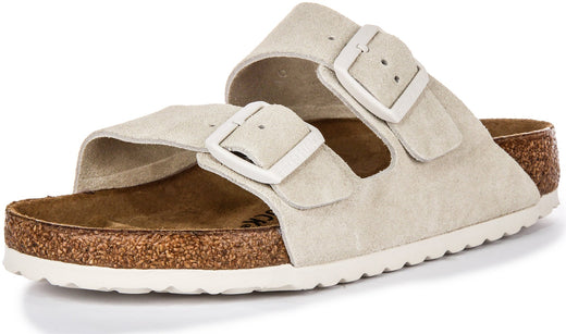 Birkenstock Arizona-sandalen | lichtgrijs Birko-Flor voor dames - normale pasvorm