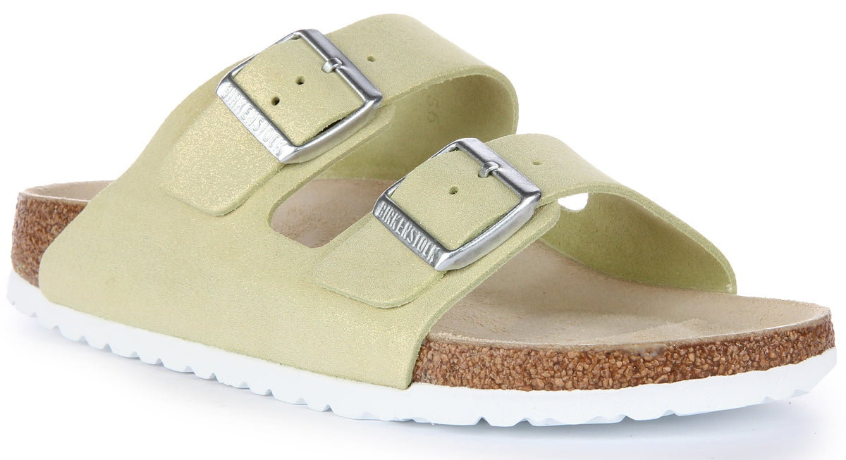 Birkenstock Arizona-sandalen | lichtgroen suède leer voor heren en dames