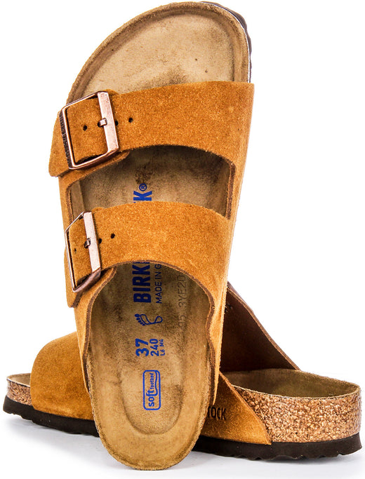 Birkenstock Arizona-sandalen | nertskleurig suède voor dames