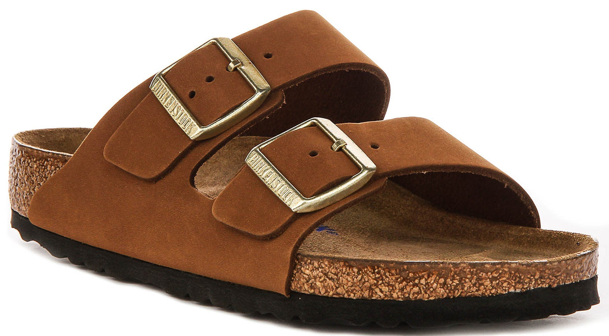 Birkenstock Arizona-sandalen | taupekleurig Birko-Flor voor dames - normale pasvorm