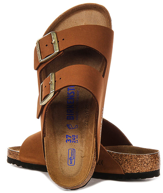 Birkenstock Arizona-sandalen | taupekleurig Birko-Flor voor dames - normale pasvorm