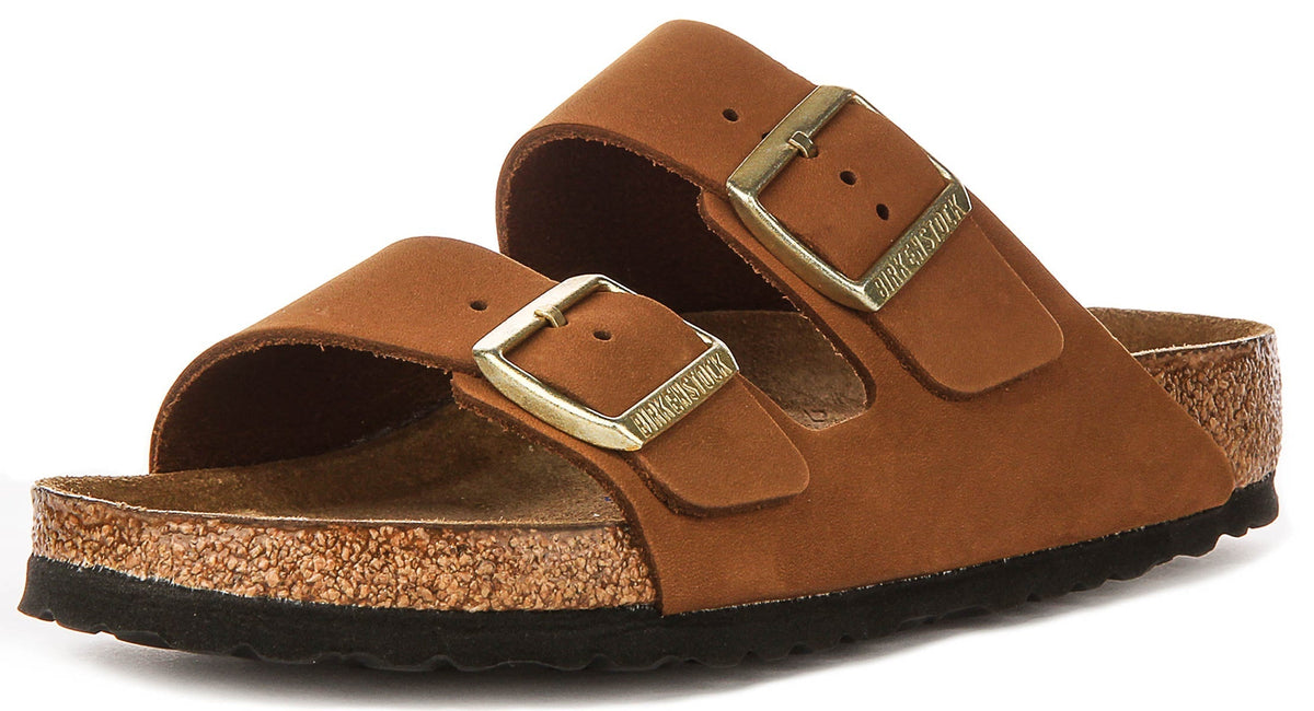 Birkenstock Arizona-sandalen | taupekleurig Birko-Flor voor dames - normale pasvorm