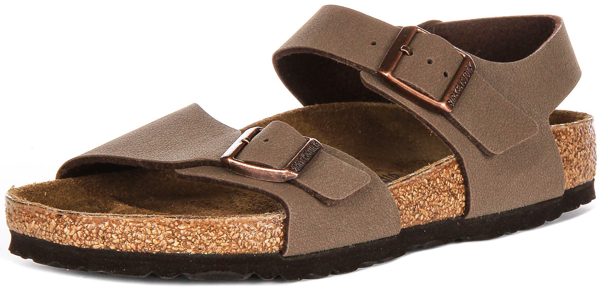 Scarpe Birkenstock New York | Birko-Flor color moka per bambini