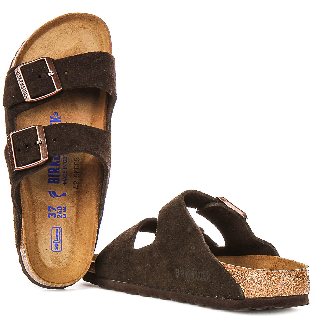 Birkenstock Arizona-sandalen | Mokka suède - Zacht voetbed voor dames en heren - Smalle pasvorm