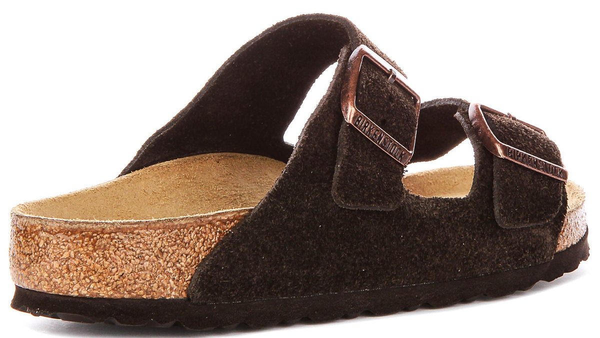 Birkenstock Arizona-sandaler | mokkafärgat mockaläder för män och kvinnor - normal passform