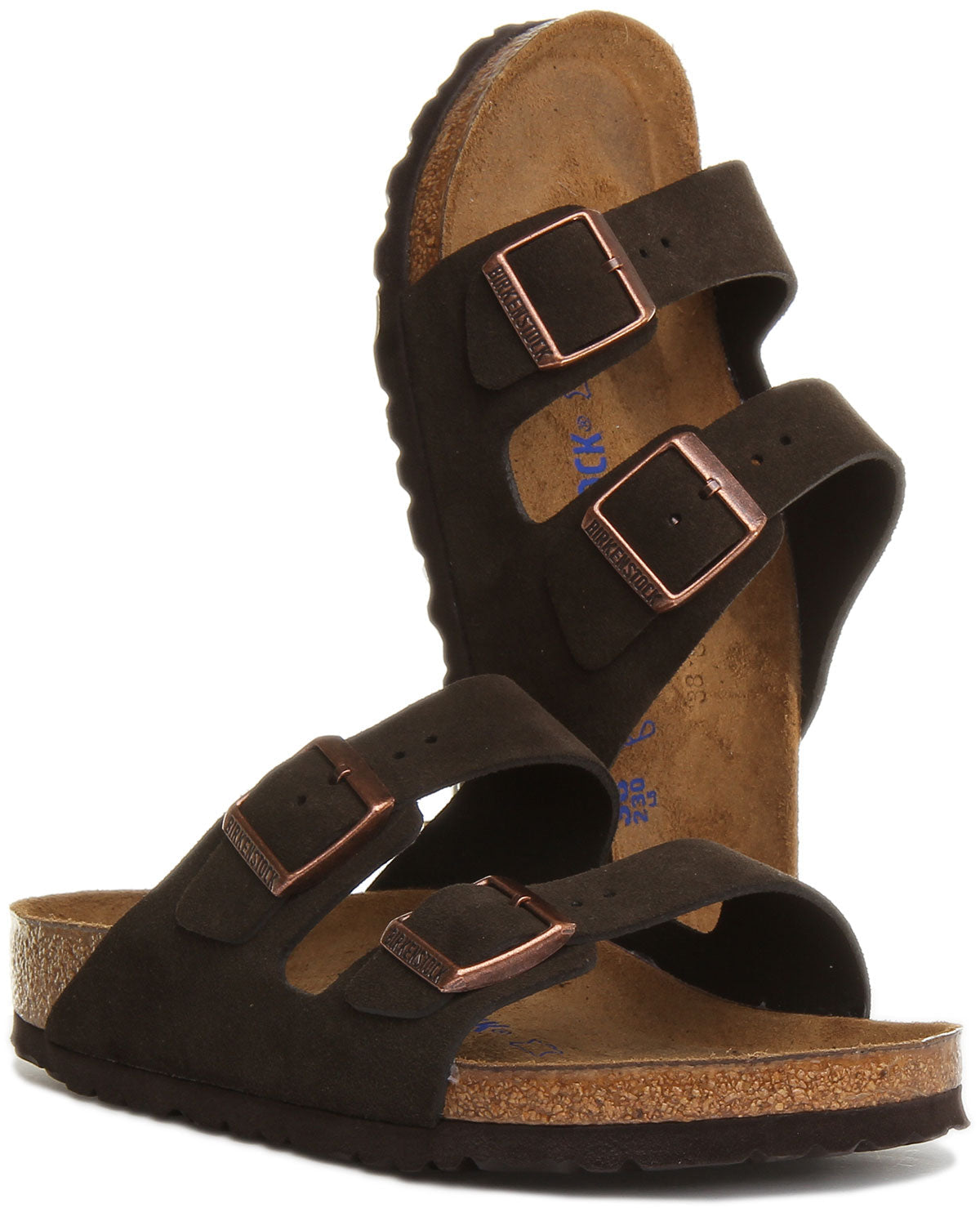 Sandalias Arizona de Birkenstock | Cuero genuino marrón para mujer