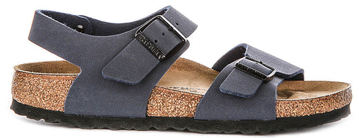Birkenstock New York-schoenen | marineblauw Birkenstock-bovenmateriaal voor kinderen - smalle pasvorm
