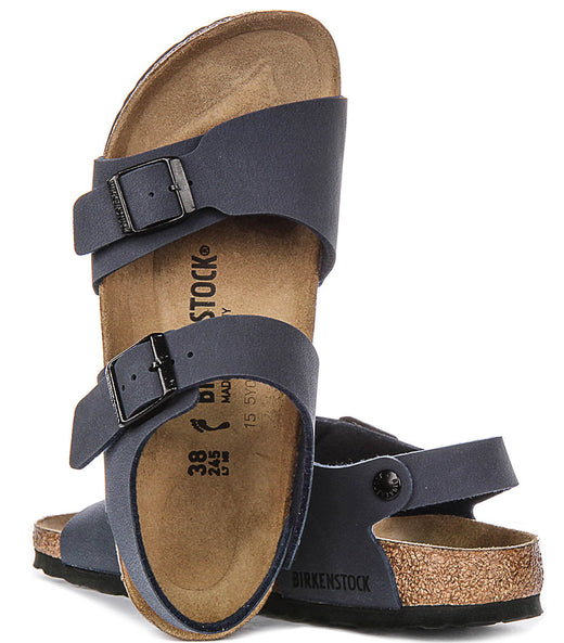 Birkenstock New York-schoenen | marineblauw Birkenstock-bovenmateriaal voor kinderen - smalle pasvorm