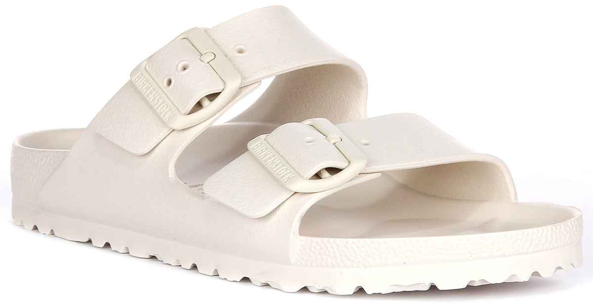 Sandales Birkenstock Arizona | EVA blanc cassé pour hommes et femmes - Coupe étroite