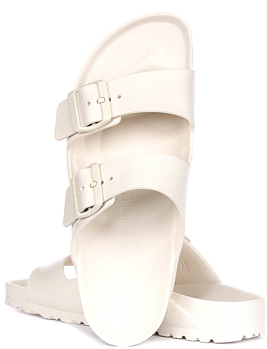 Sandales Birkenstock Arizona | EVA blanc cassé pour hommes et femmes - Coupe étroite