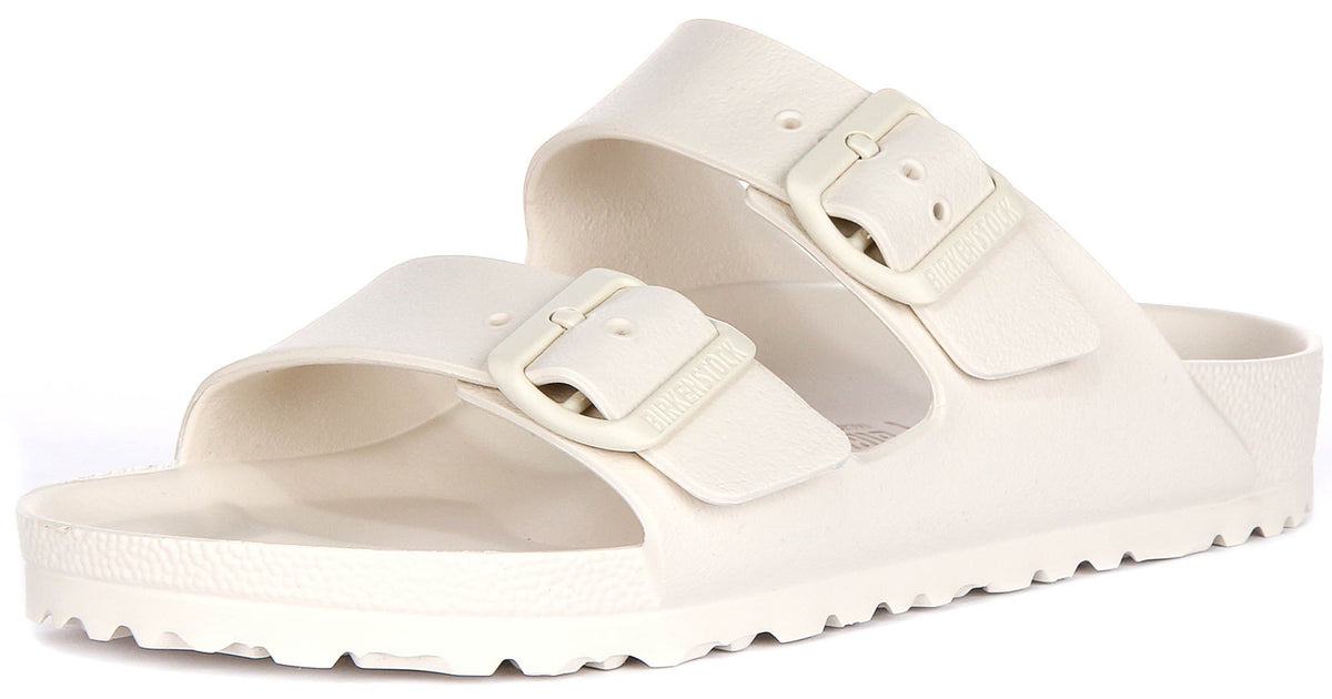 Sandales Birkenstock Arizona | EVA blanc cassé pour hommes et femmes - Coupe étroite