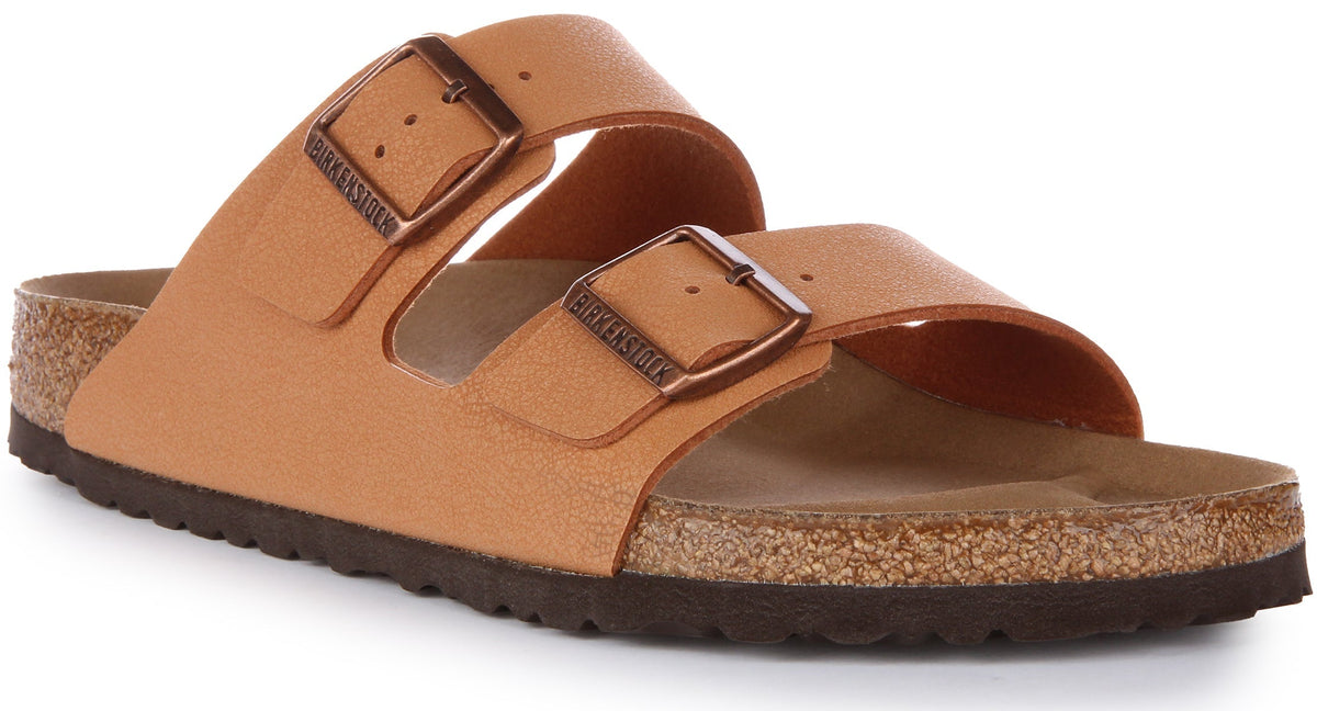 Sandales Birkenstock Arizona | Birko-Flor pêche - Adaptées aux végétaliens pour homme et femme