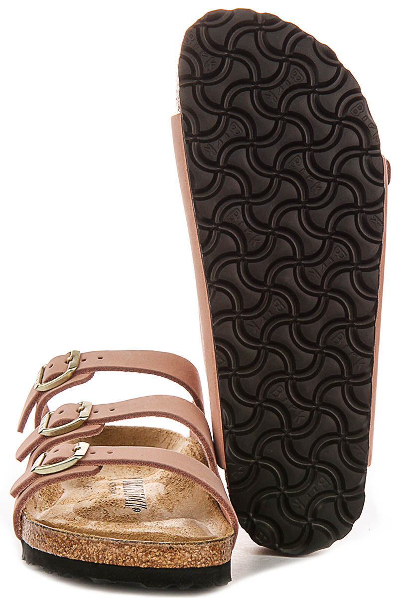 Sandalias Birkenstock Florida | Material exterior exclusivo de Birkenstock rosa para mujer - Ajuste estrecho