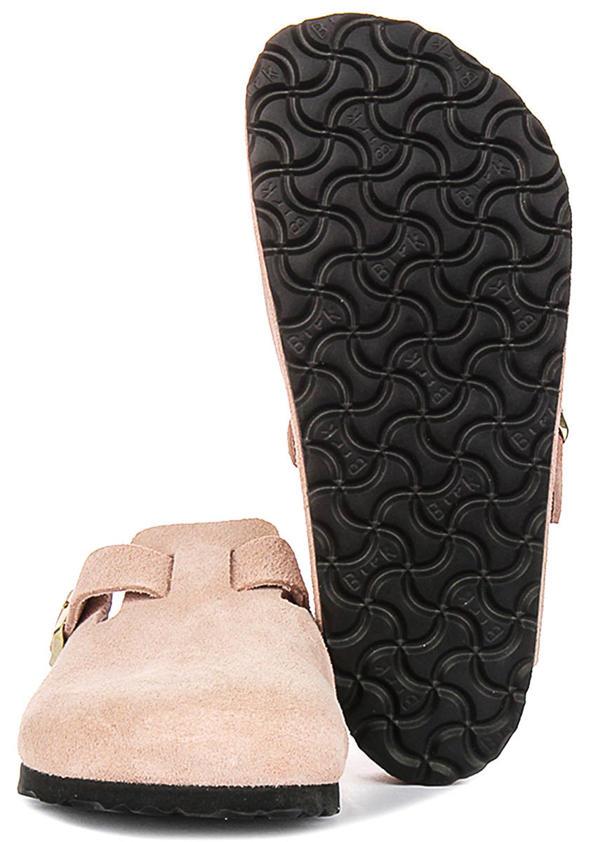 Birkenstock Boston-klompen | Roze Birko-Flor voor dames en heren
