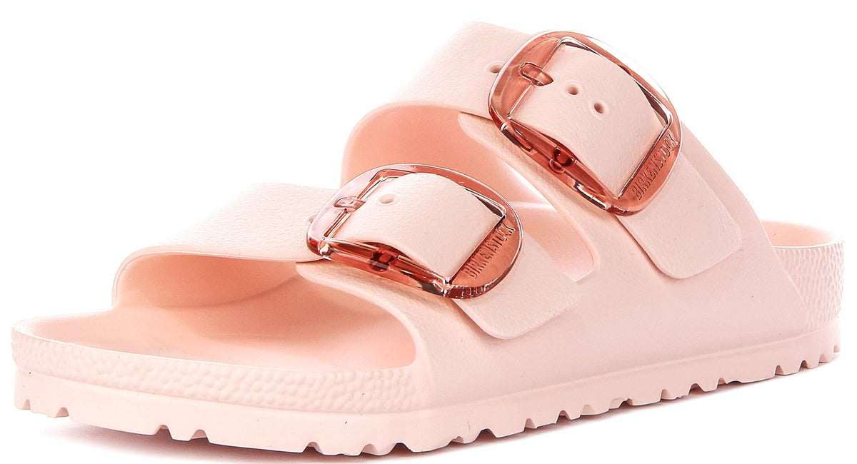 Birkenstock Arizona-sandaler | rosa EVA - stort spänne för kvinnor - smal passform