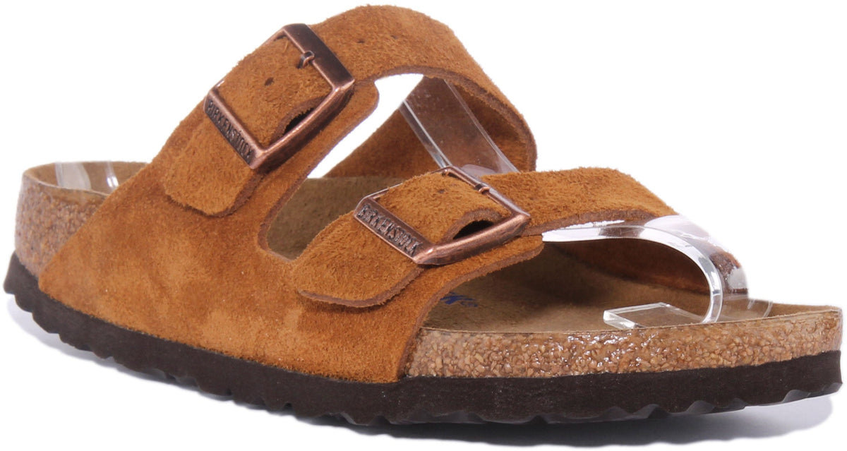 Sandali Birkenstock Arizona | Pelle scamosciata marrone per donna