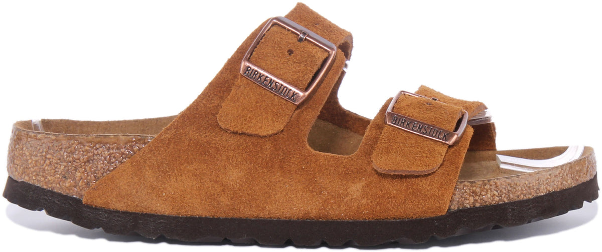 Sandali Birkenstock Arizona | Pelle scamosciata marrone per donna