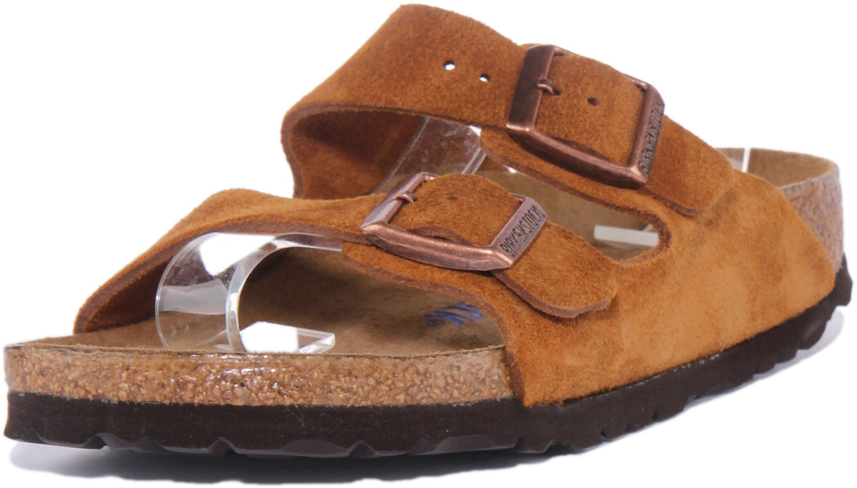 Sandali Birkenstock Arizona | Pelle scamosciata marrone per donna