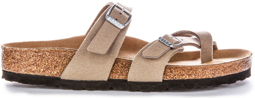 Sandales Birkenstock Mayari | Birko-Flor taupe - Adaptées aux végans pour hommes et femmes